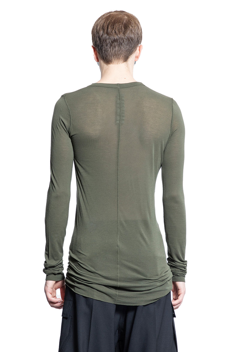 RICK OWENS MAN GREEN T-SHIRTS & TANK TOPS