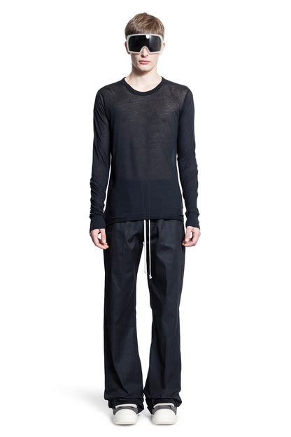 RICK OWENS MAN BLACK T-SHIRTS & TANK TOPS