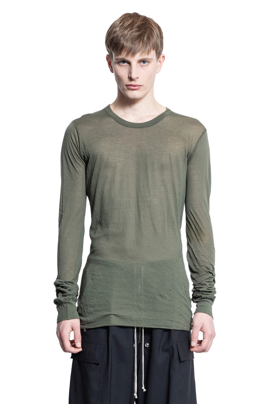 RICK OWENS MAN GREEN T-SHIRTS & TANK TOPS