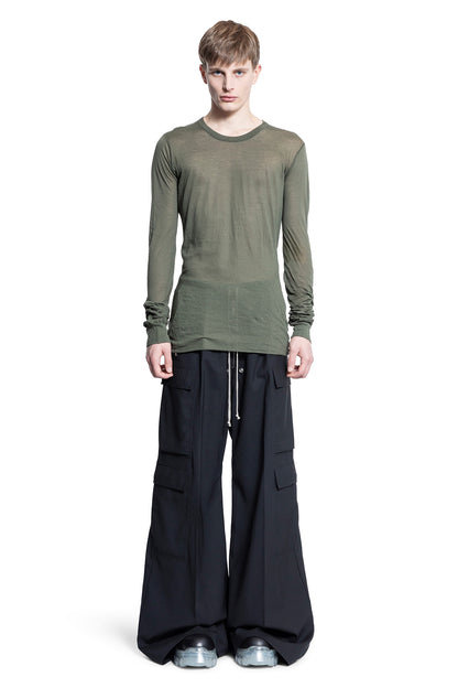 RICK OWENS MAN GREEN T-SHIRTS & TANK TOPS