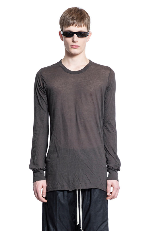 RICK OWENS MAN GREY T-SHIRTS & TANK TOPS