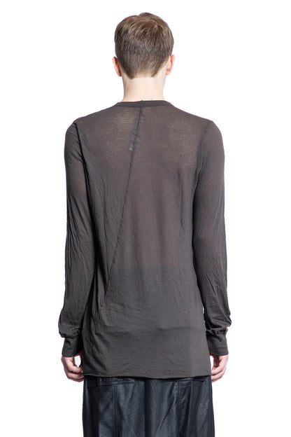 RICK OWENS MAN GREY T-SHIRTS & TANK TOPS