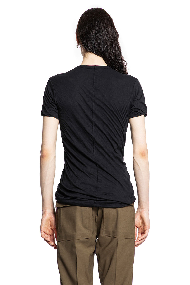 RICK OWENS MAN BLACK T-SHIRTS & TANK TOPS