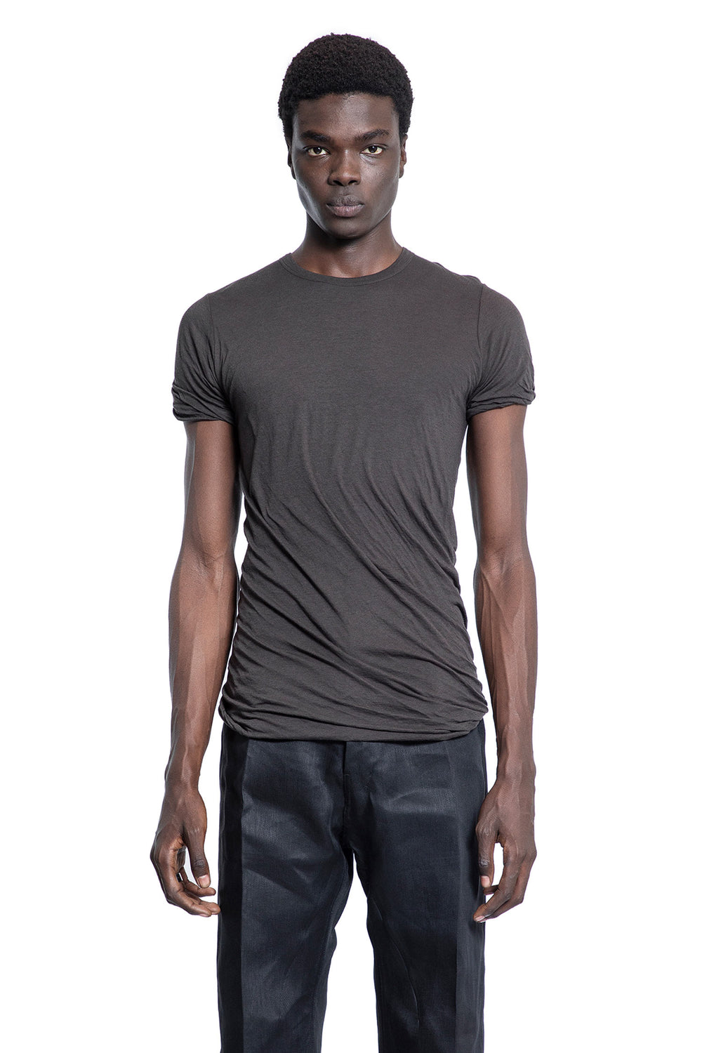 RICK OWENS MAN GREY T-SHIRTS & TANK TOPS