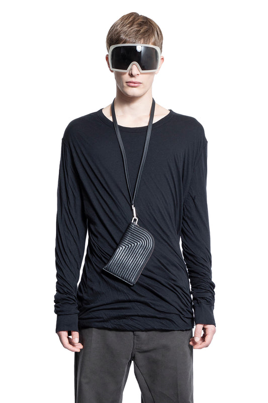 RICK OWENS MAN BLACK T-SHIRTS & TANK TOPS