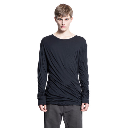 RICK OWENS MAN BLACK T-SHIRTS & TANK TOPS