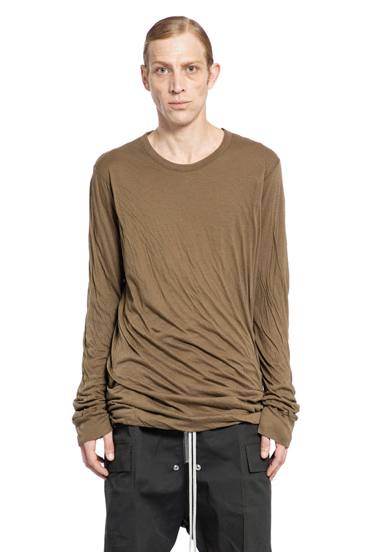 RICK OWENS MAN GREEN T-SHIRTS & TANK TOPS