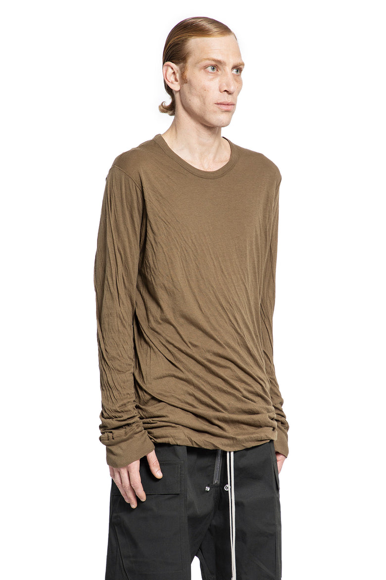 RICK OWENS MAN GREEN T-SHIRTS & TANK TOPS