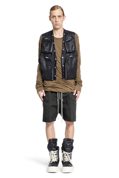 RICK OWENS MAN GREEN T-SHIRTS & TANK TOPS