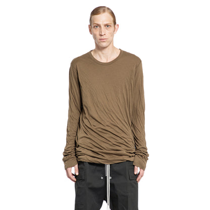 RICK OWENS MAN GREEN T-SHIRTS & TANK TOPS