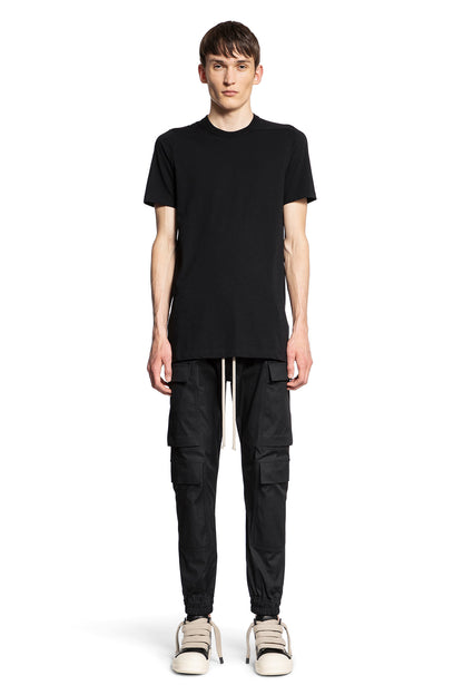 RICK OWENS MAN BLACK T-SHIRTS & TANK TOPS