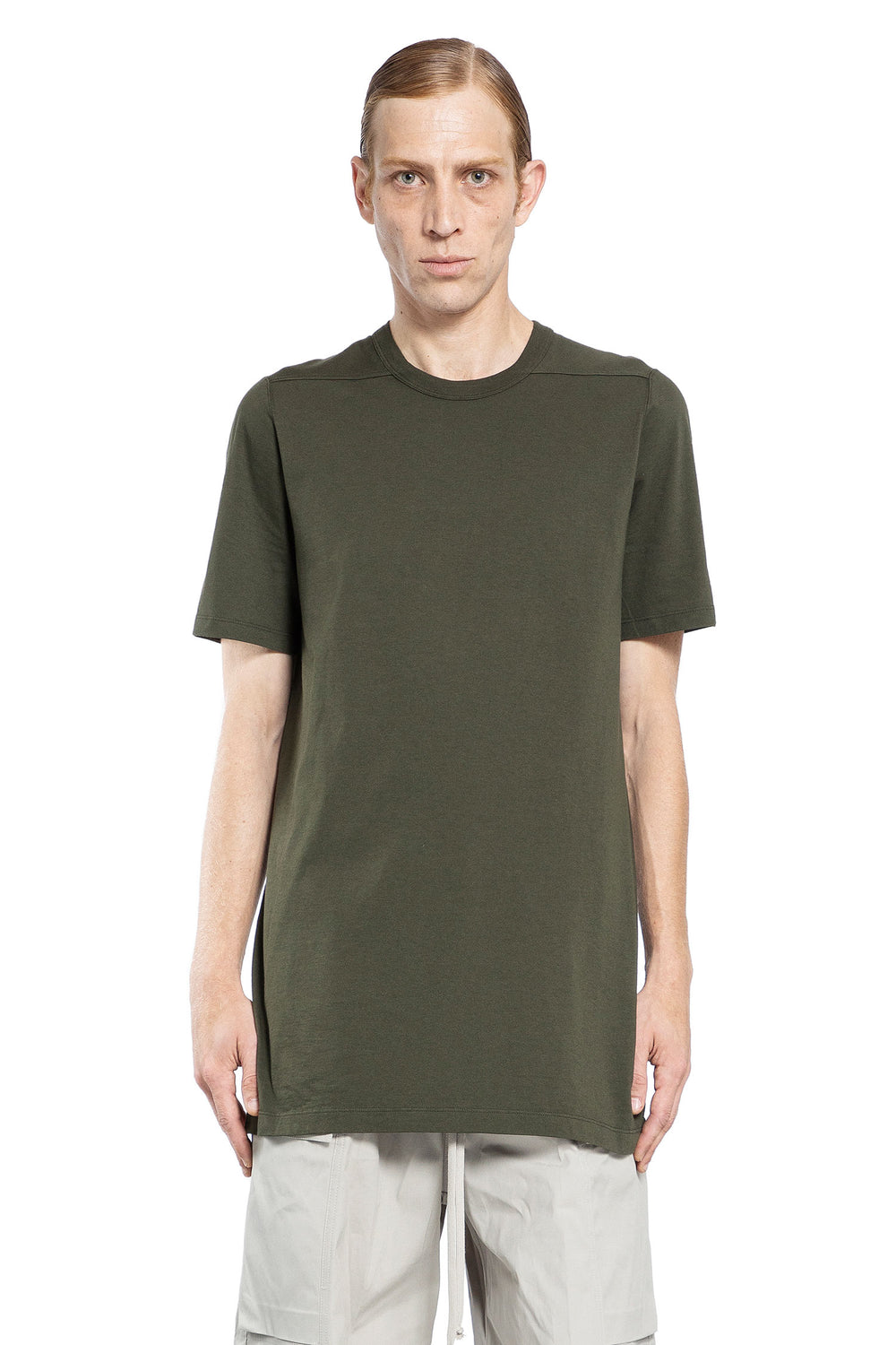 RICK OWENS MAN GREEN T-SHIRTS & TANK TOPS