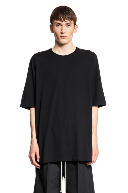 RICK OWENS MAN BLACK T-SHIRTS & TANK TOPS