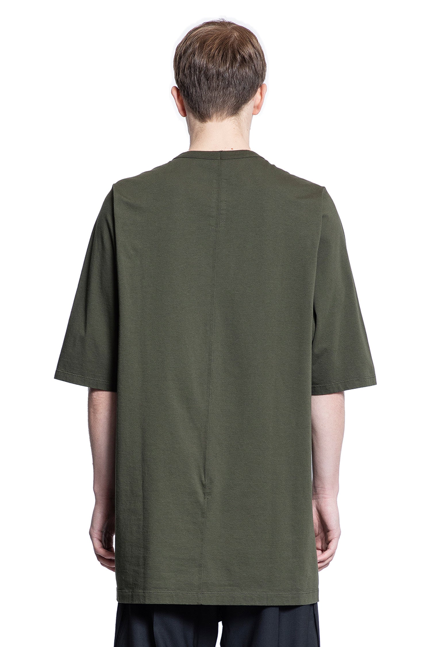 RICK OWENS MAN GREEN T-SHIRTS & TANK TOPS