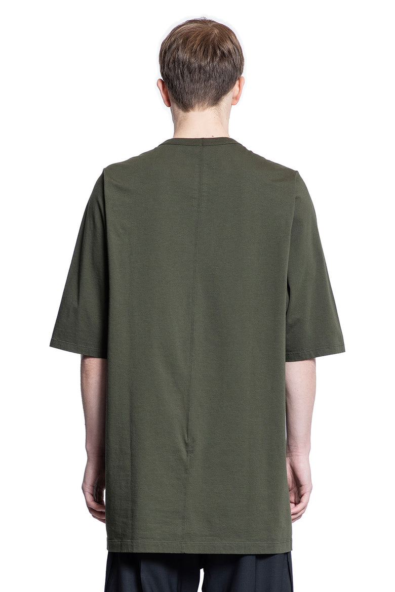 RICK OWENS MAN GREEN T-SHIRTS & TANK TOPS