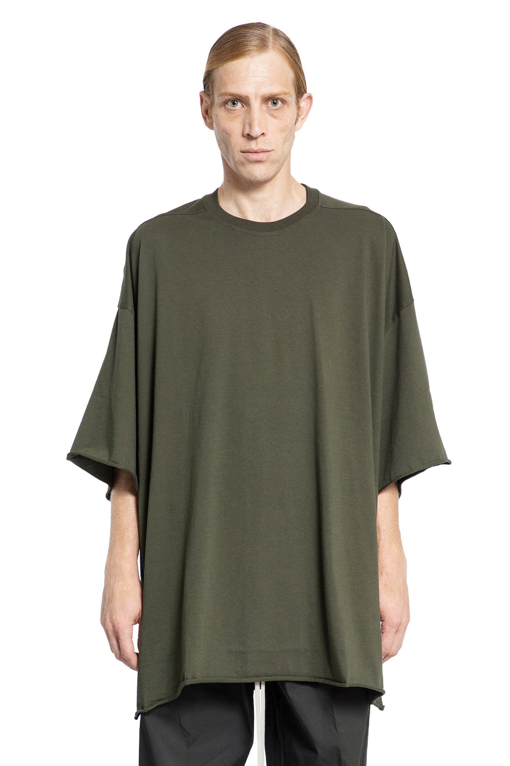 RICK OWENS MAN GREEN T-SHIRTS & TANK TOPS