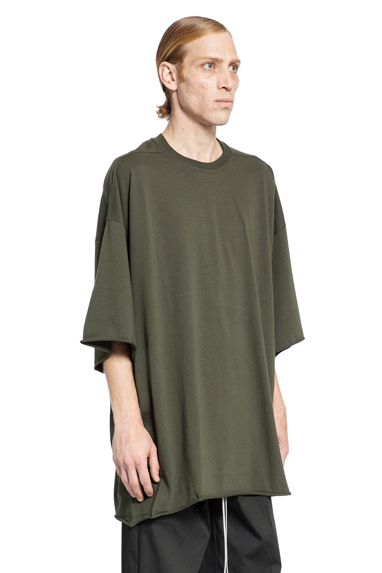 RICK OWENS MAN GREEN T-SHIRTS & TANK TOPS