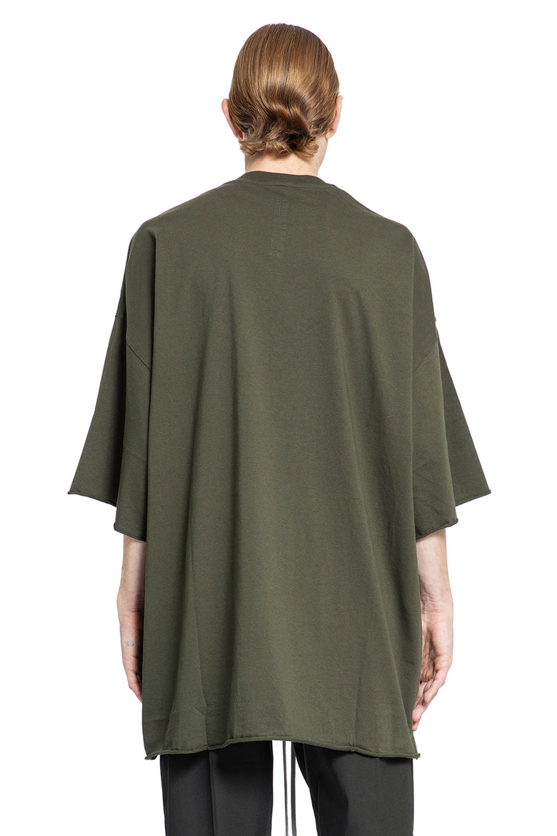 RICK OWENS MAN GREEN T-SHIRTS & TANK TOPS