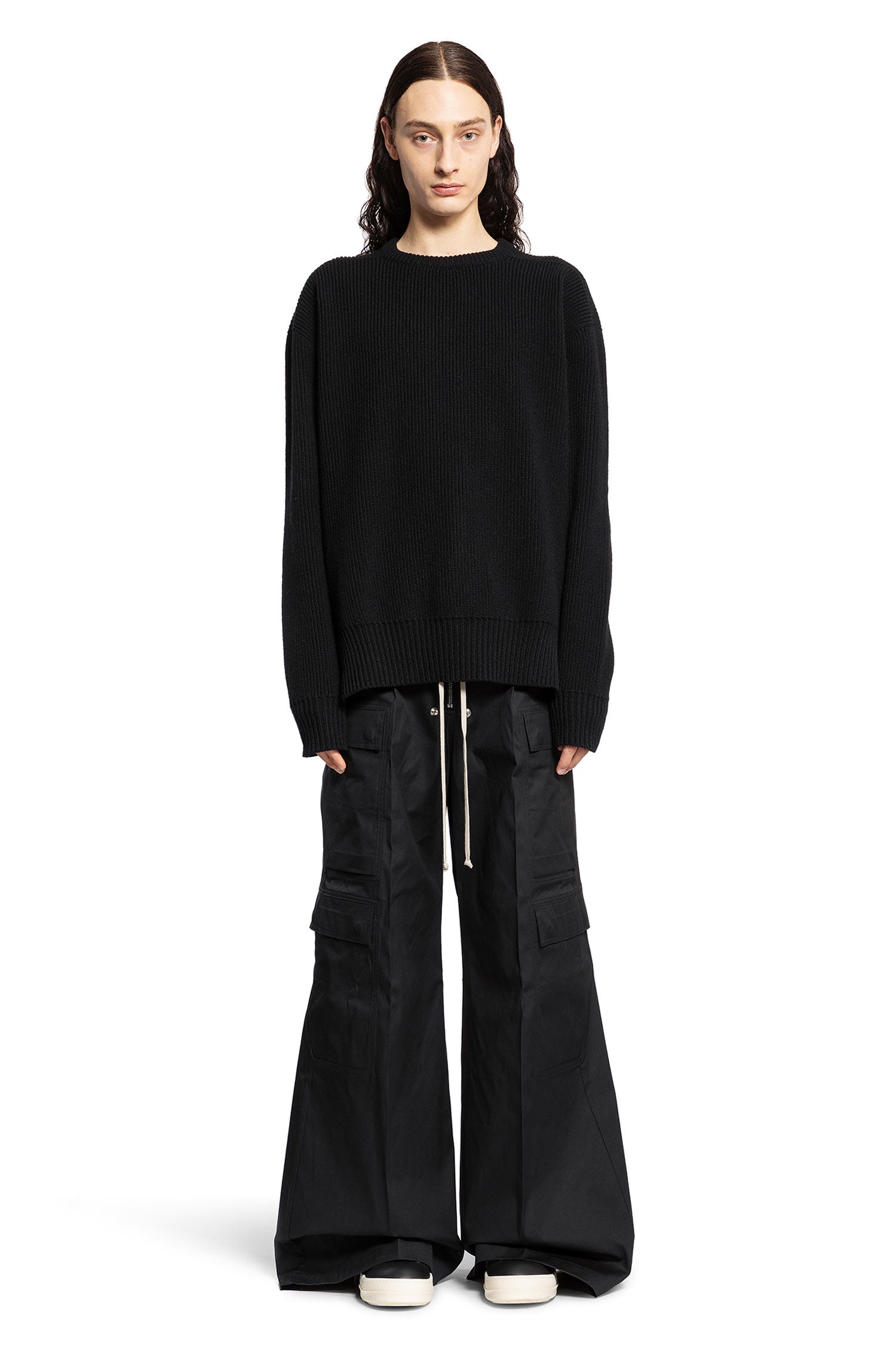 RICK OWENS MAN BLACK TROUSERS