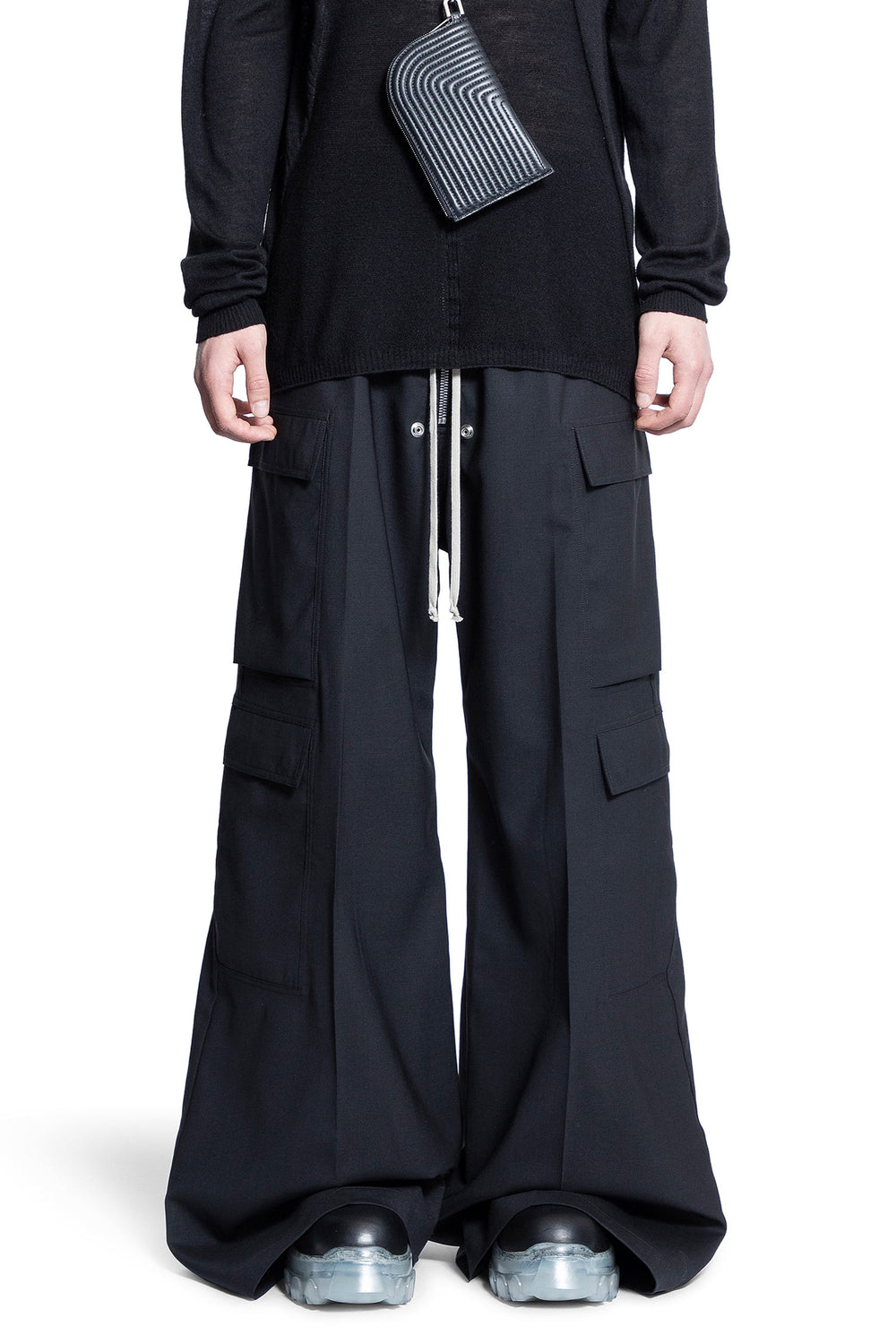 RICK OWENS MAN BLACK TROUSERS