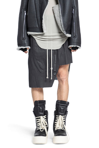 Antonioli RICK OWENS MAN BLACK SHORTS & SKIRTS