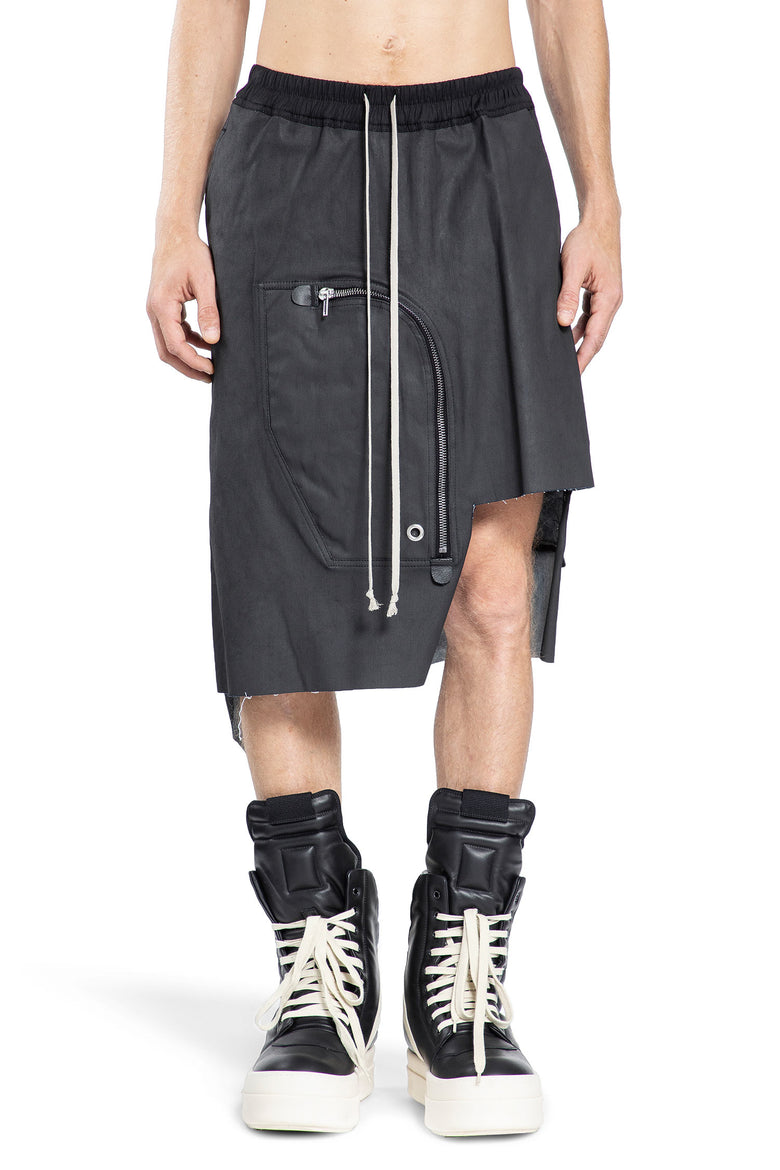 RICK OWENS MAN BLACK SHORTS & SKIRTS