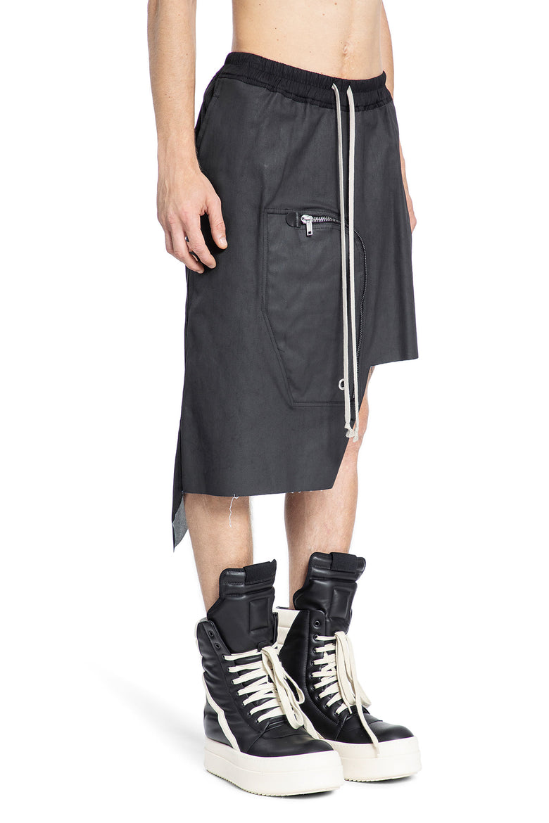 RICK OWENS MAN BLACK SHORTS & SKIRTS