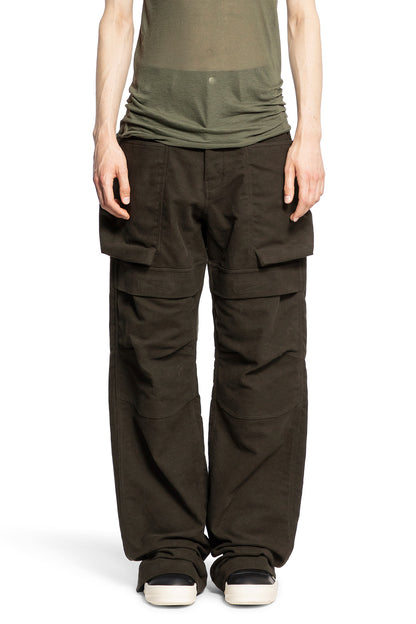 RICK OWENS MAN GREEN TROUSERS