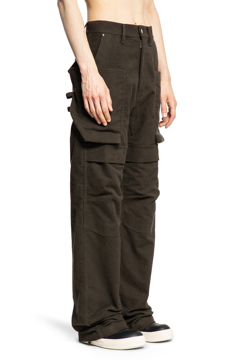 RICK OWENS MAN GREEN TROUSERS