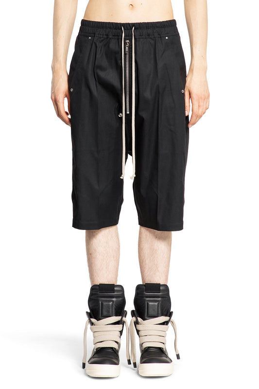 RICK OWENS MAN BLACK SHORTS & SKIRTS