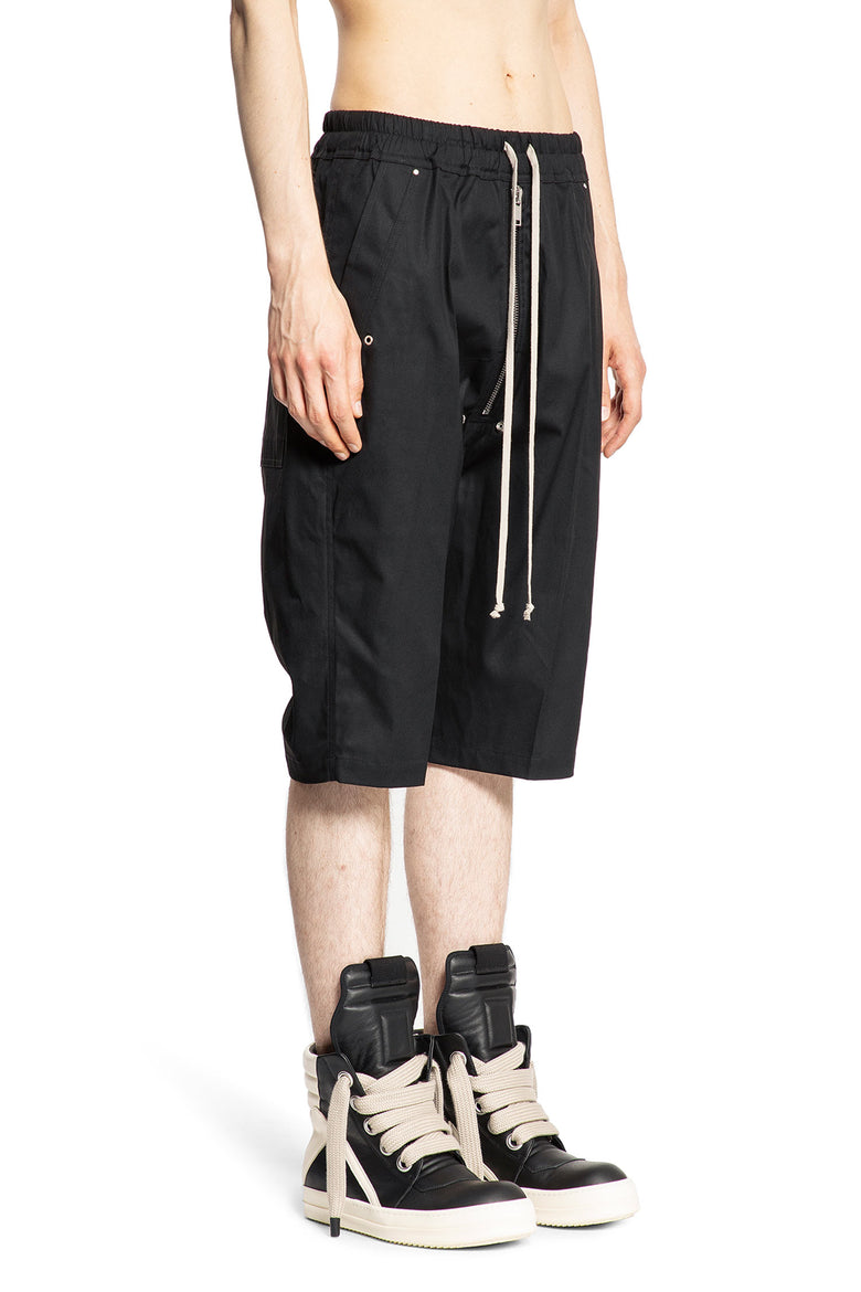 RICK OWENS MAN BLACK SHORTS & SKIRTS