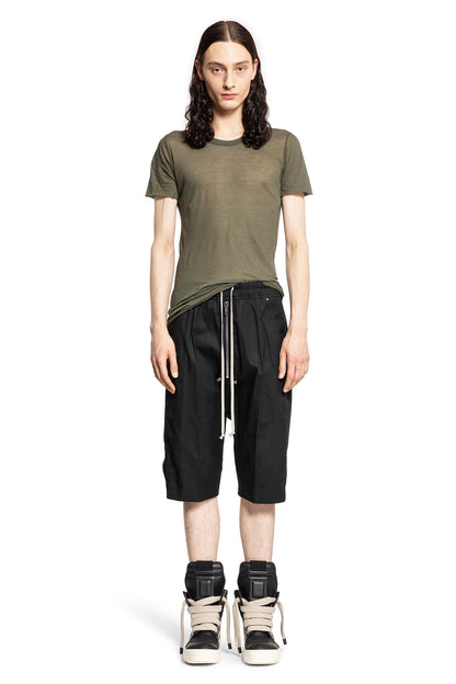 RICK OWENS MAN BLACK SHORTS & SKIRTS