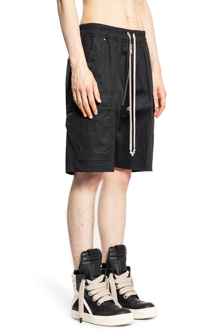 RICK OWENS MAN BLACK SHORTS & SKIRTS