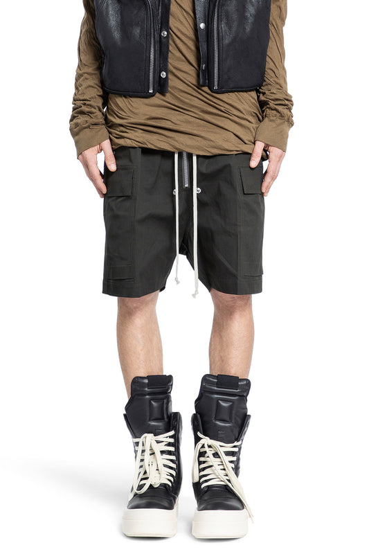 RICK OWENS MAN GREEN SHORTS & SKIRTS