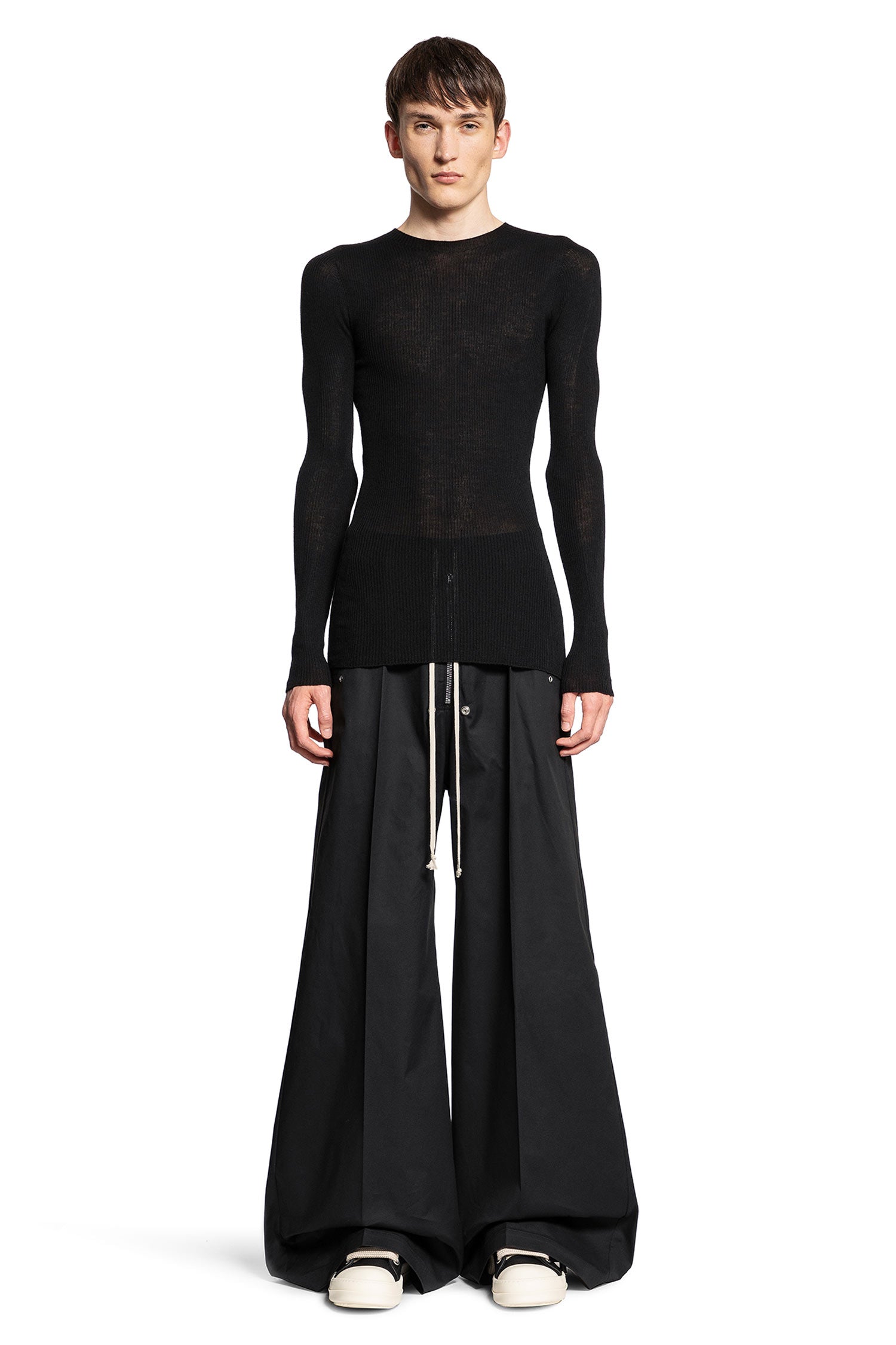 RICK OWENS MAN BLACK TROUSERS