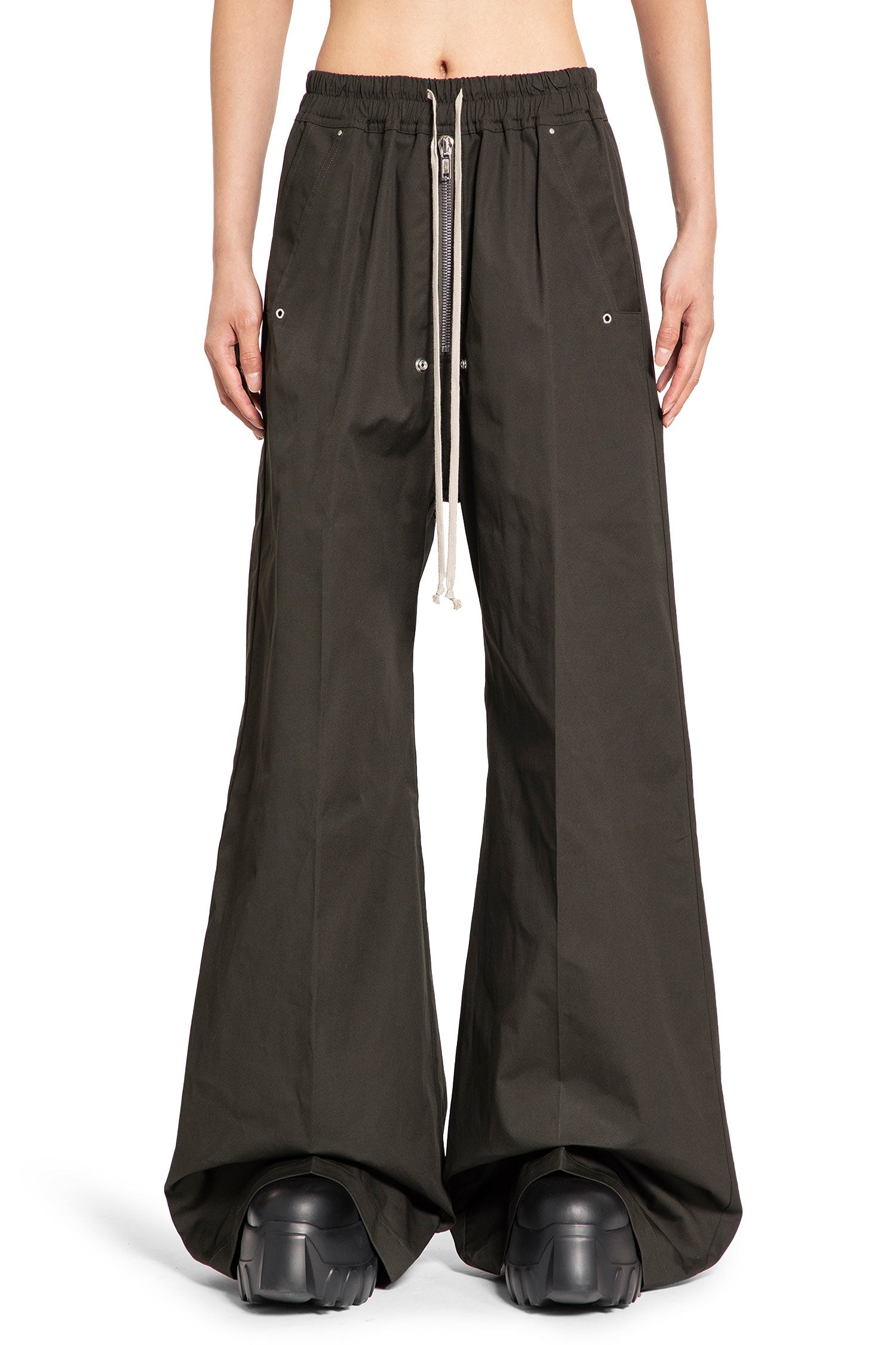 RICK OWENS MAN GREEN TROUSERS