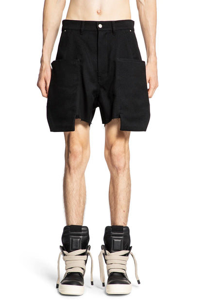 Antonioli RICK OWENS MAN BLACK SHORTS & SKIRTS