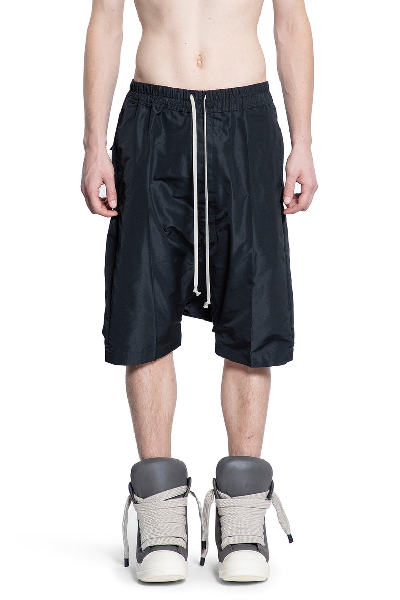 RICK OWENS MAN BLACK SHORTS & SKIRTS