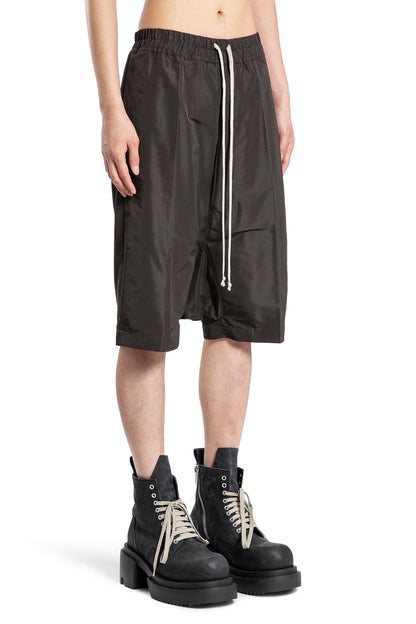 RICK OWENS MAN BLACK SHORTS & SKIRTS