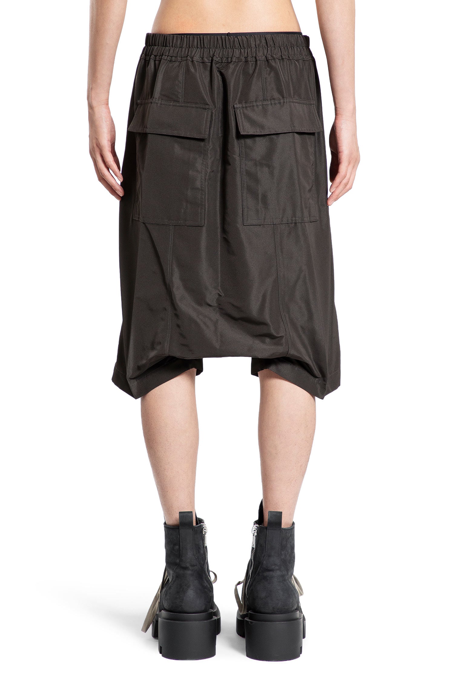 RICK OWENS MAN BLACK SHORTS & SKIRTS