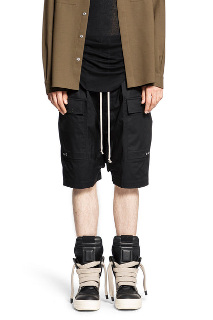 RICK OWENS MAN BLACK SHORTS & SKIRTS