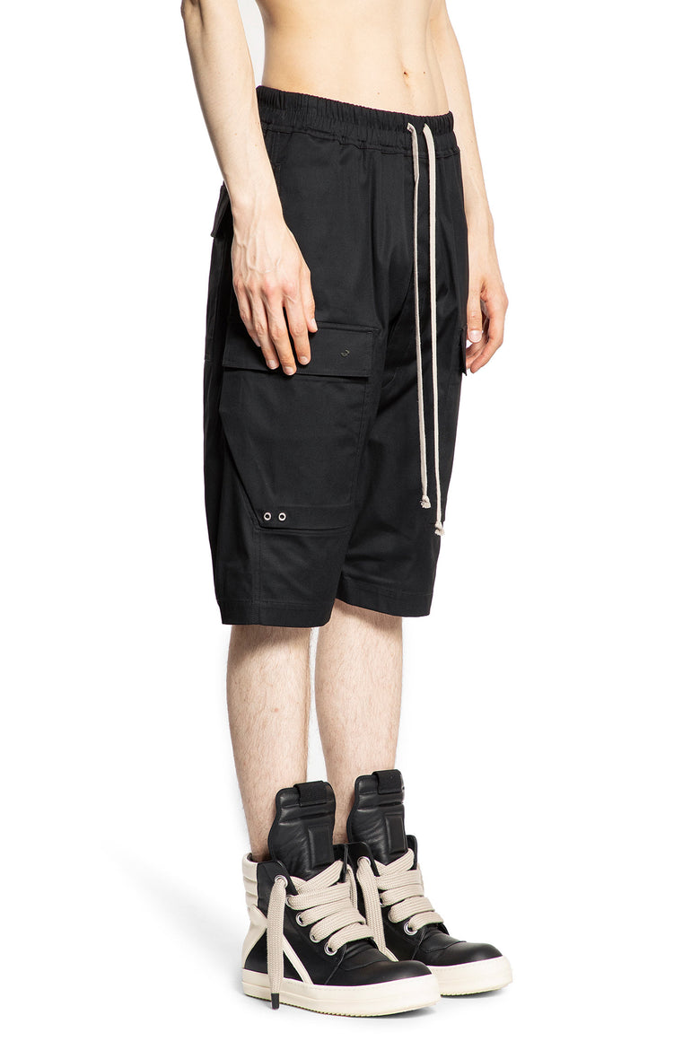 RICK OWENS MAN BLACK SHORTS & SKIRTS