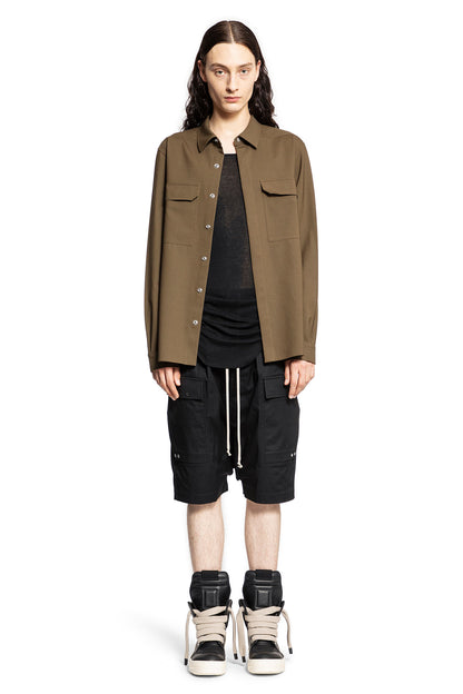 RICK OWENS MAN BLACK SHORTS & SKIRTS