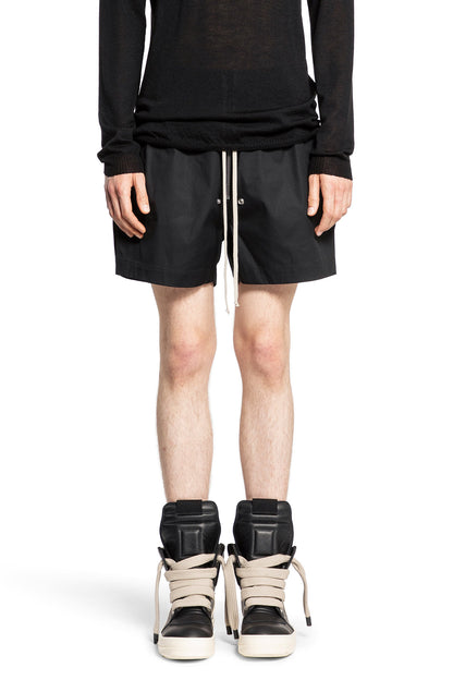 RICK OWENS MAN BLACK SHORTS & SKIRTS