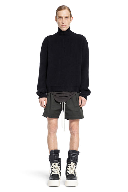 RICK OWENS MAN BLACK SHORTS & SKIRTS