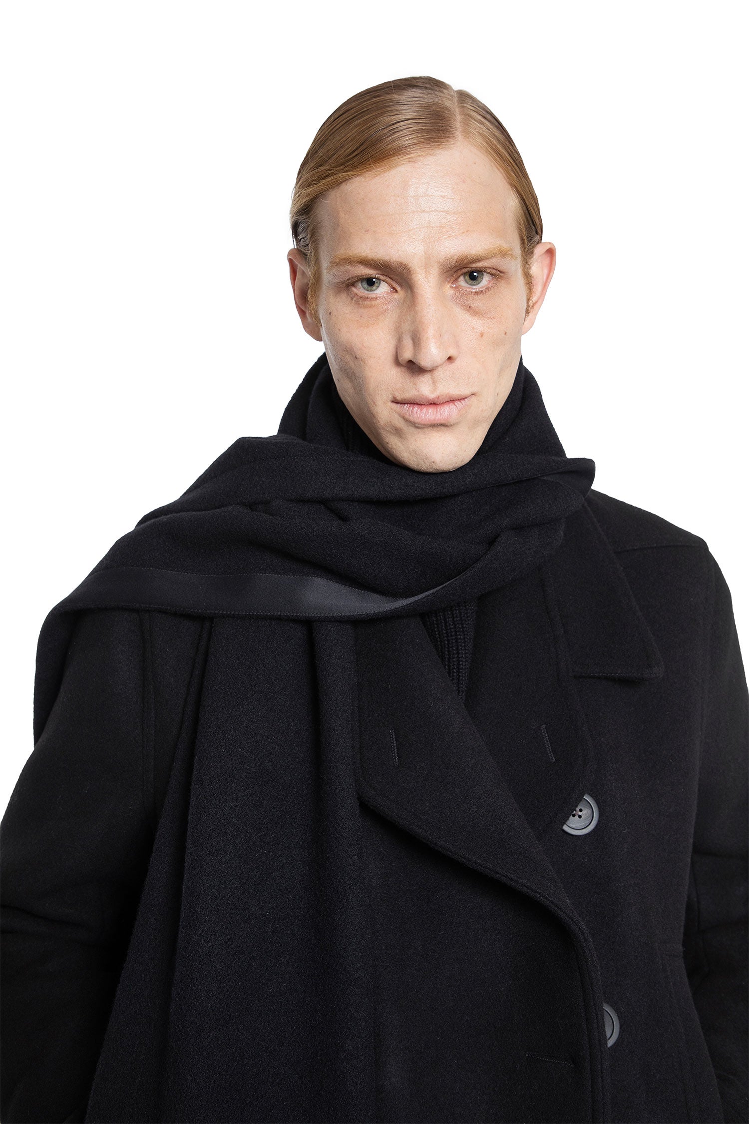 RICK OWENS UNISEX BLACK SCARVES