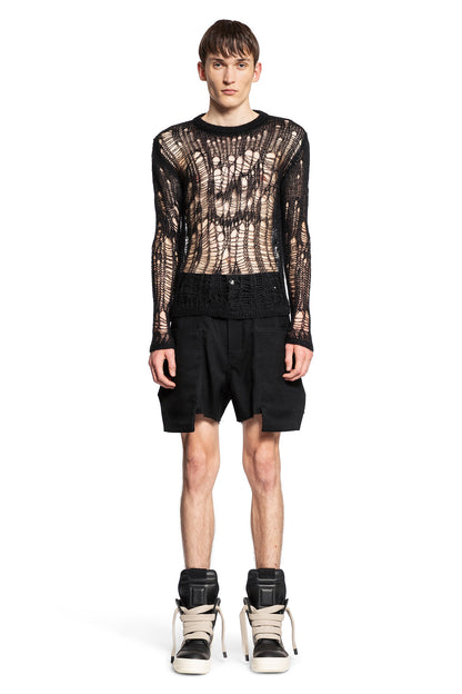 RICK OWENS MAN BLACK KNITWEAR