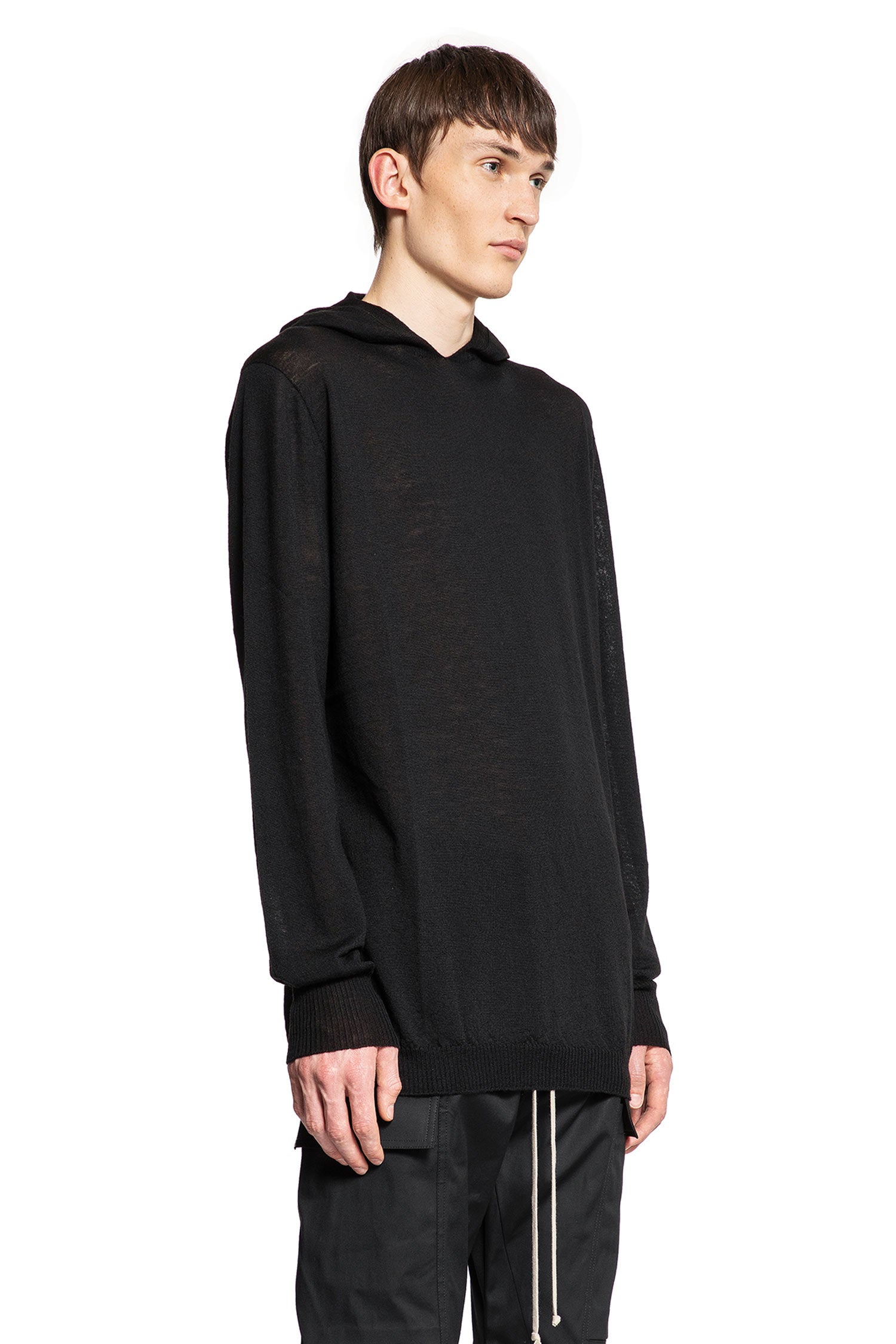 RICK OWENS MAN BLACK KNITWEAR