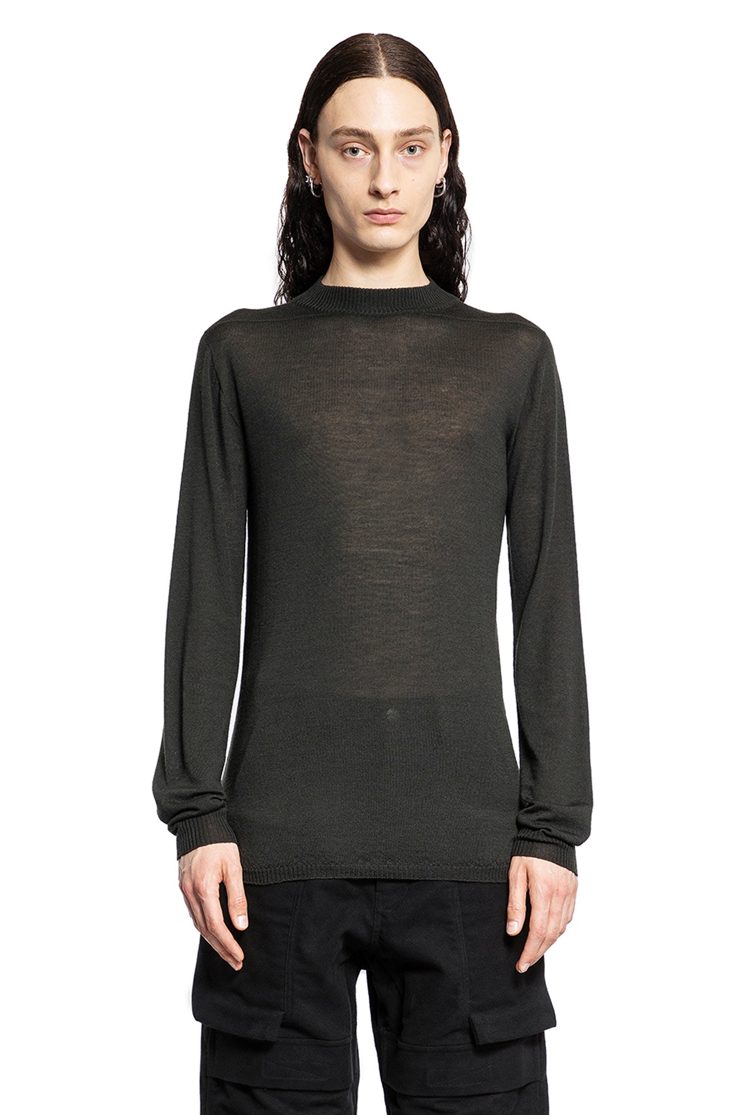 RICK OWENS MAN GREEN KNITWEAR