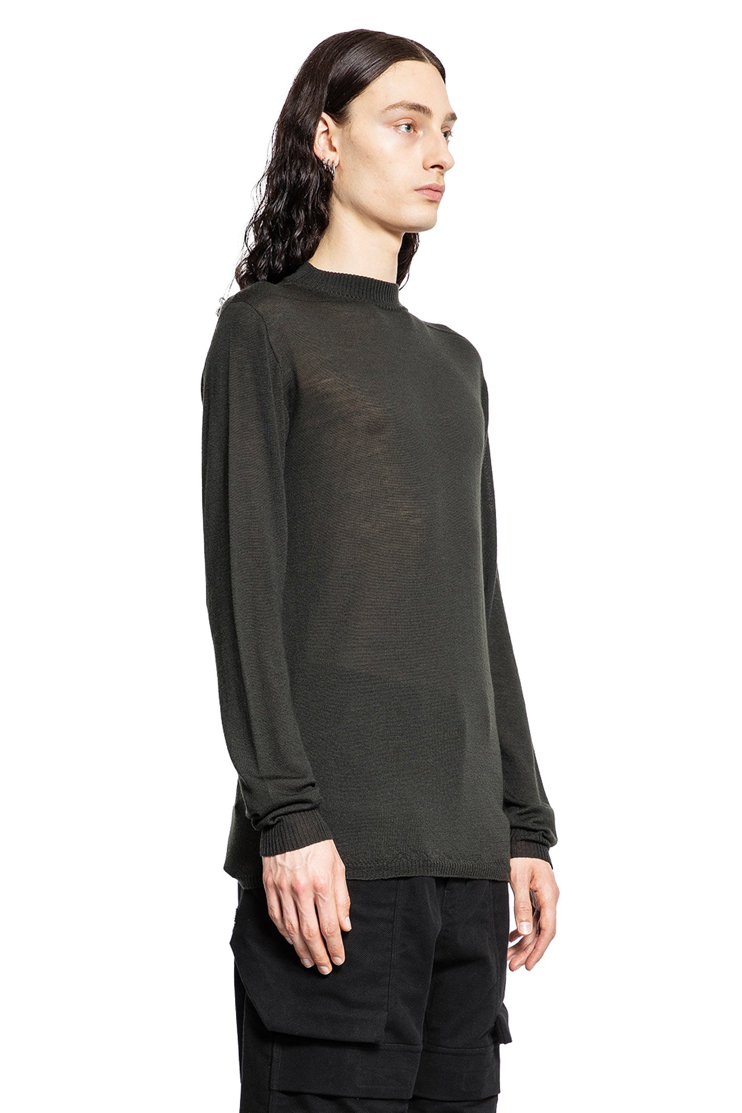 RICK OWENS MAN GREEN KNITWEAR